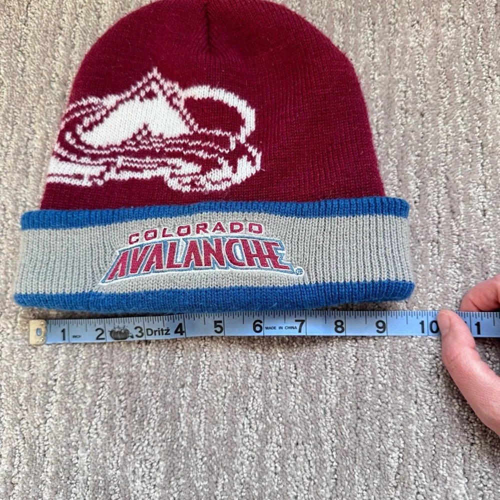 EUC Colorado Avalanche NHL Hockey Team Beanie OS‎ Winter Snow One Size